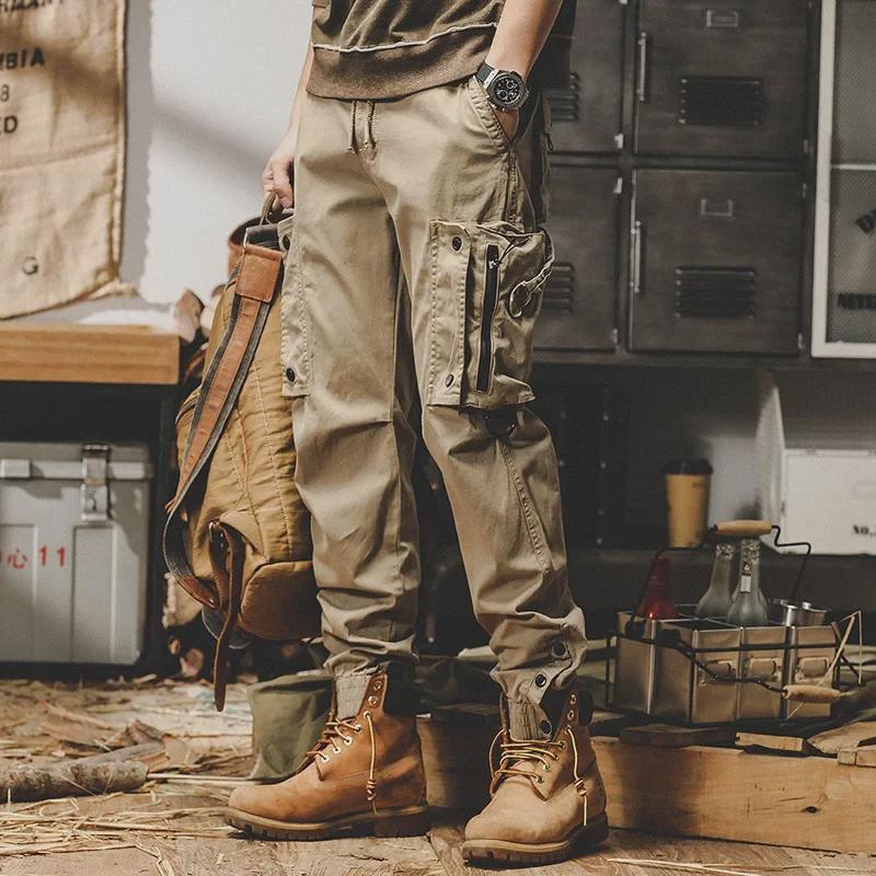 Men's American Style Tactical Overalls - Straight Fit, Autumn/Winter 2024, Outdoor Casual Pants for City Commuting and Mountain Activities.