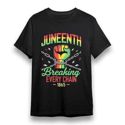 Женская футболка с графикой Juneteenth Freedom Унисекс 100% Хлопок Большого Размера