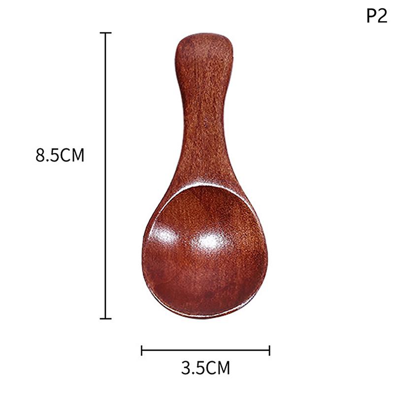 1 шт., маленькие деревянные ложки с короткой ручкой для чая, меда, кофе, специй, приправ, соли, сахара, прочные мини-ложки для детей