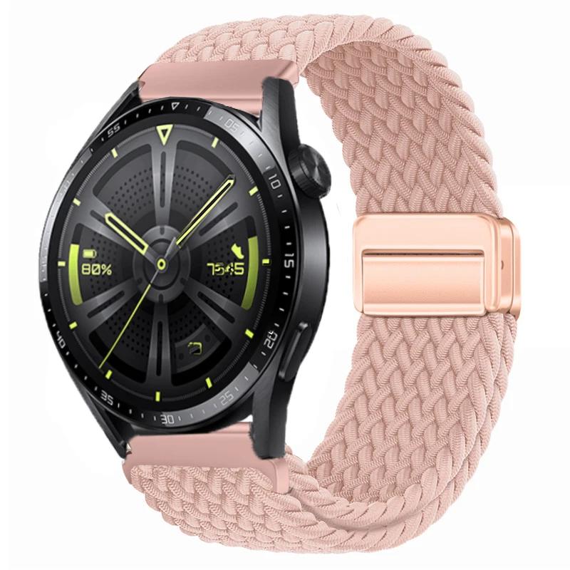 22 мм 20 мм Плетеный нейлоновый ремешок для Huawei Watch 4/3/GT4-3 Samsung Watch 6/5/4/3 Тканевый браслет Наручный ремешок Amazfit GTR 4/GTS4