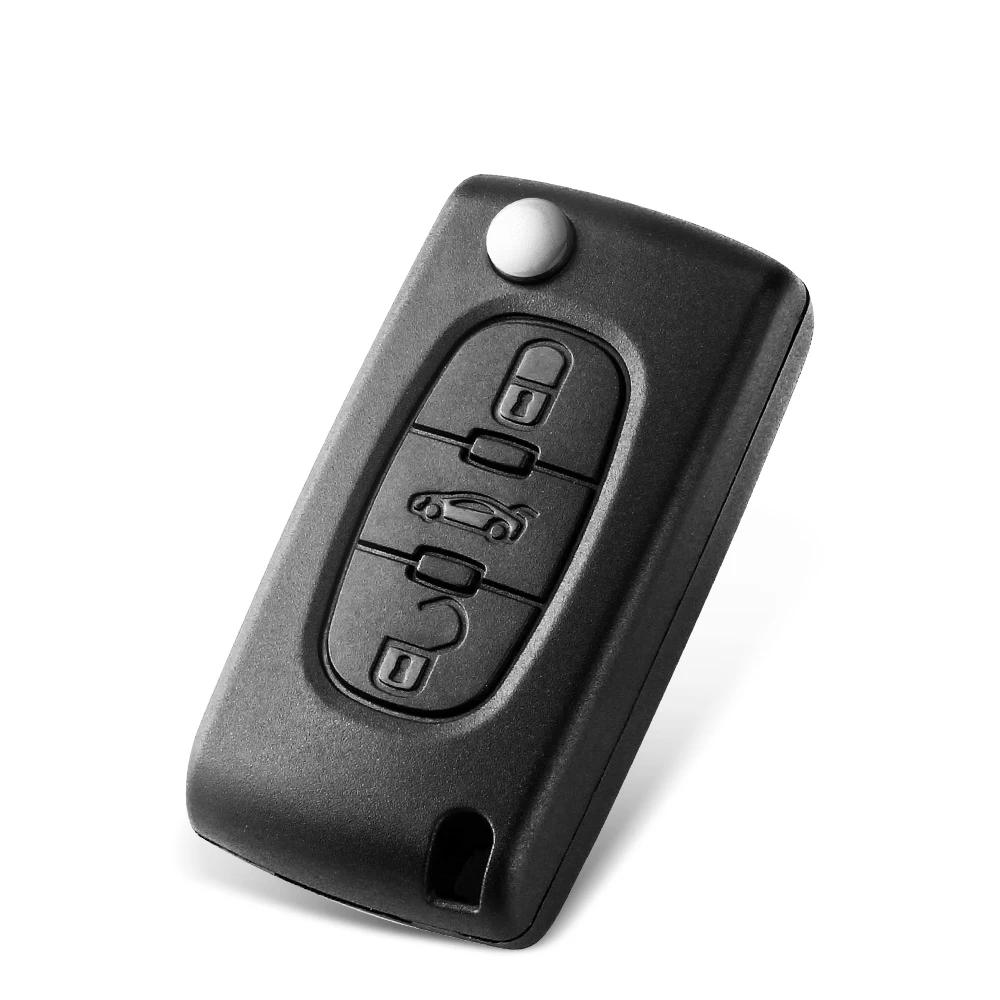 Для Peugeot 206 408 1/2/3/4/5/6/807 Partner Для Citroen C1/2/3/4/5/6/7/8 Xsara Picasso Пустой корпус ключа автомобиля с пультом Ce0523/36