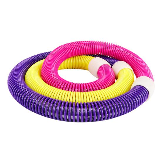 Weighted Soft Spring Hoop Waist-Friendly Foldable Fitness Hoop Portable Home Gym Men Women Adults Body Waist Slimming Exercise Equipment