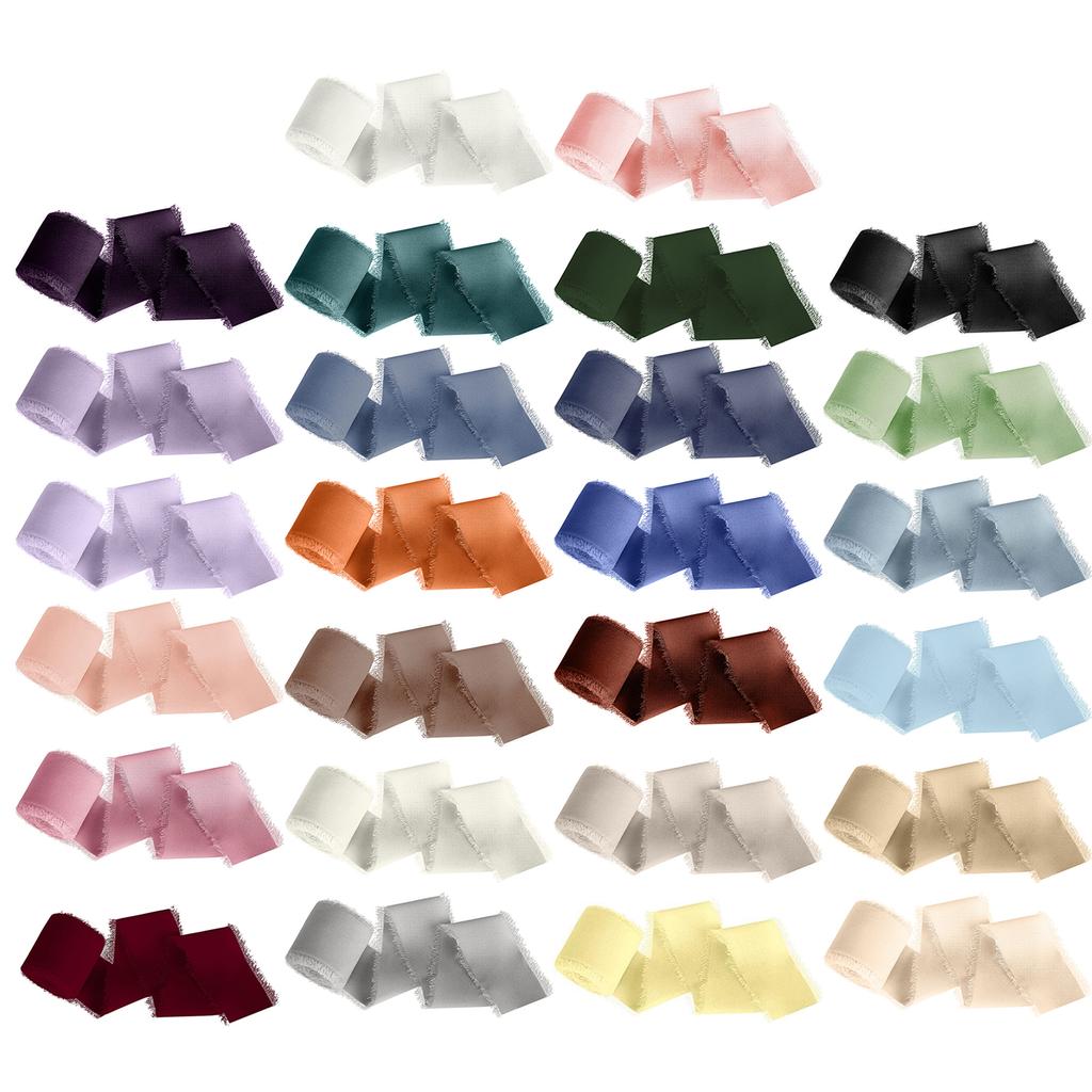 Шифоновая шелковая лента 1,57 дюйма x 5,46 ярда для подарочной упаковки, декора, свадебных букетов, детского праздника, свадебных приглашений, изготовления бантов