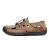 38-48 Летние мужские кожаные пляжные сандалии Pure Handmade мужские сандалии с закрытым носком для мужчин