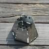 Stainless Steel Camping Windproof Stove, Outdoor Mini Hexagonal Portable Folding Firewood Stove, Barbecue Grill, Hiking BBQ