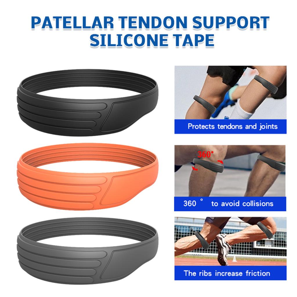 Yousheng Patella Knee Band Обезболивающий ремень для поддержки сухожилия надколенника Силиконовый бандаж для колена для бега, фитнеса, подъема по лестнице, баскетбола