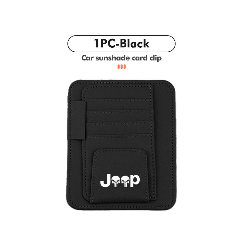 JOT2 Car Sun Visor Organizer Multi-Pocket Card Glasses Storage Holder for Jeep CHEROKEE LIBERTY COMPASS PATRIOT car accessories
