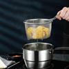 Home with Handle Kitchen Foldable Stainless Steel Filter Cooking Tools Food Colander Frying Basket