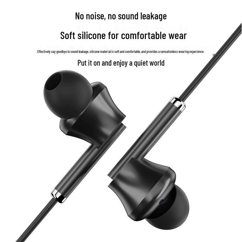 Type-C Wired In-Ear Noise-Cancelling Earphones for Gaming, Compatible with iPhone 15 and Huawei