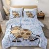 Farmer Cow Print Duvet Cover Set Oil Painting Cow Bedding Set Vintage Animals Dog Pig Chicken Printed Comforter Cover Full Size