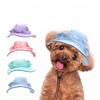 Sun Protection Hats for Dogs and Cats, Anti-sticking Hats, Anti-peeling Ears, Adjustable Rope Buckle Fisherman Hats for Pets