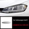 For Volkswagen Vw Golf 7 Gti Mk7 2013-2019 Carbon Fiber Auto Headlight Eyebrow Decor Sticker Cover Trim Frame Car Accessories
