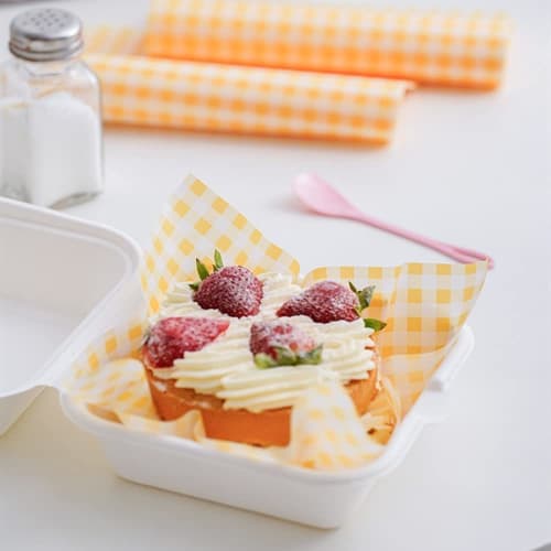 100 Sheets of Food-Grade Wax Paper Sheets, Tempura Paper, Greaseproof Paper for Deep Frying, Basket Liners, Picnic Paper, Greaseproof Deli Wrapping, M