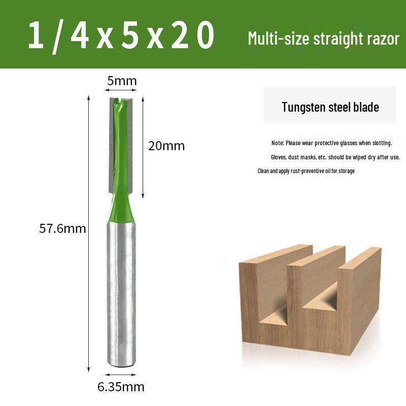 Фреза из вольфрамовой стали однолезвийная пазовая для деревообработки, острая и прочная с цилиндрическим хвостовиком