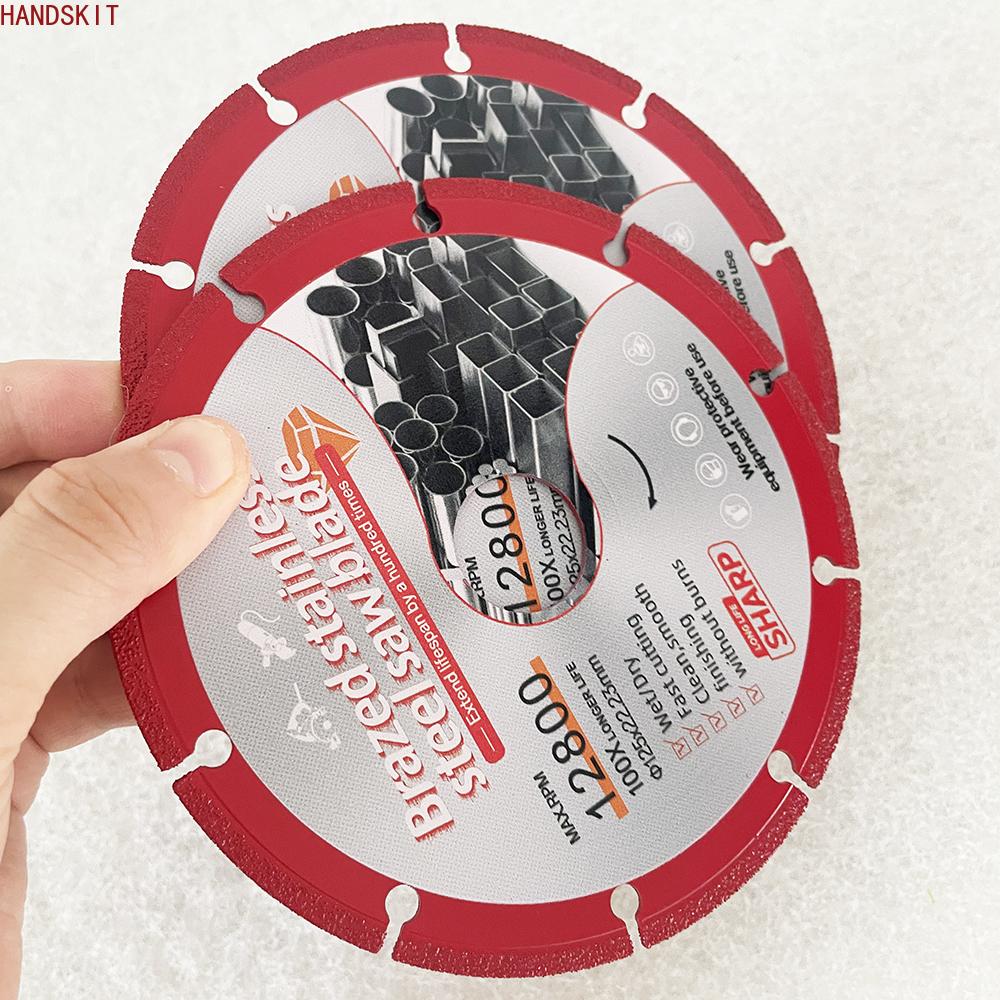 1 шт. 105 мм 115 мм 125 мм паяный диск из нержавеющей стали для резки металлических труб, чугуна, камня, угловая шлифмашина, отрезной диск
