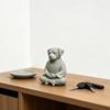3D-печатная статуэтка медитирующей собаки, милая щенячья скульптура в стиле дзен, ретро-декор для стола дома и офиса, уникальный подарок для любителей собак