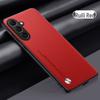 Чехол для телефона Samsung S24FE из кожи с защитой из углеродного волокна для S23Ultra/S22/S21Plus