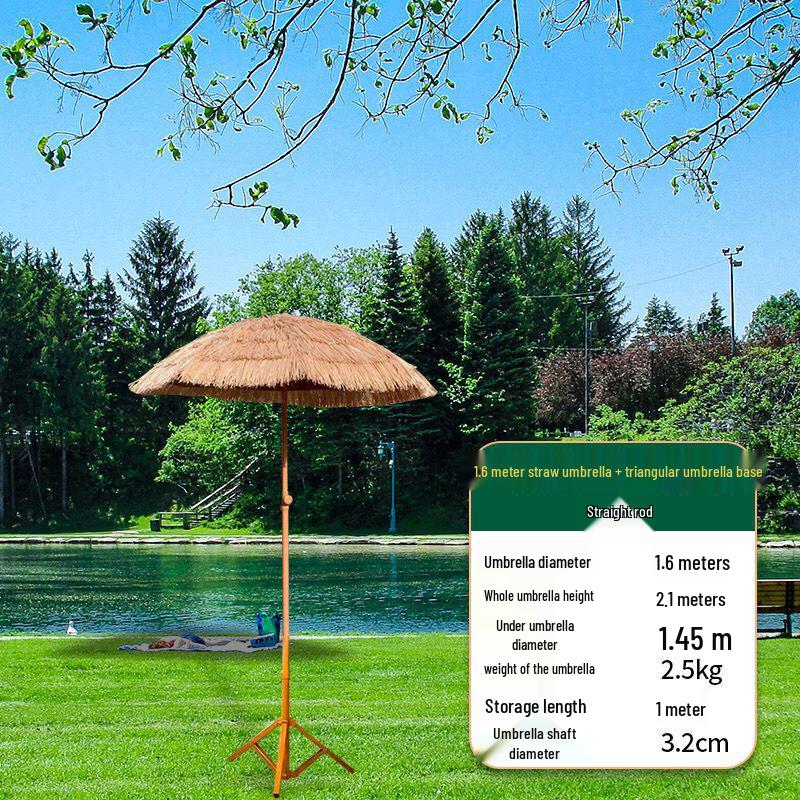 Outdoor Sunshade: Anti-Straw Hat Thatch Umbrella for Patio, Photography, and Garden