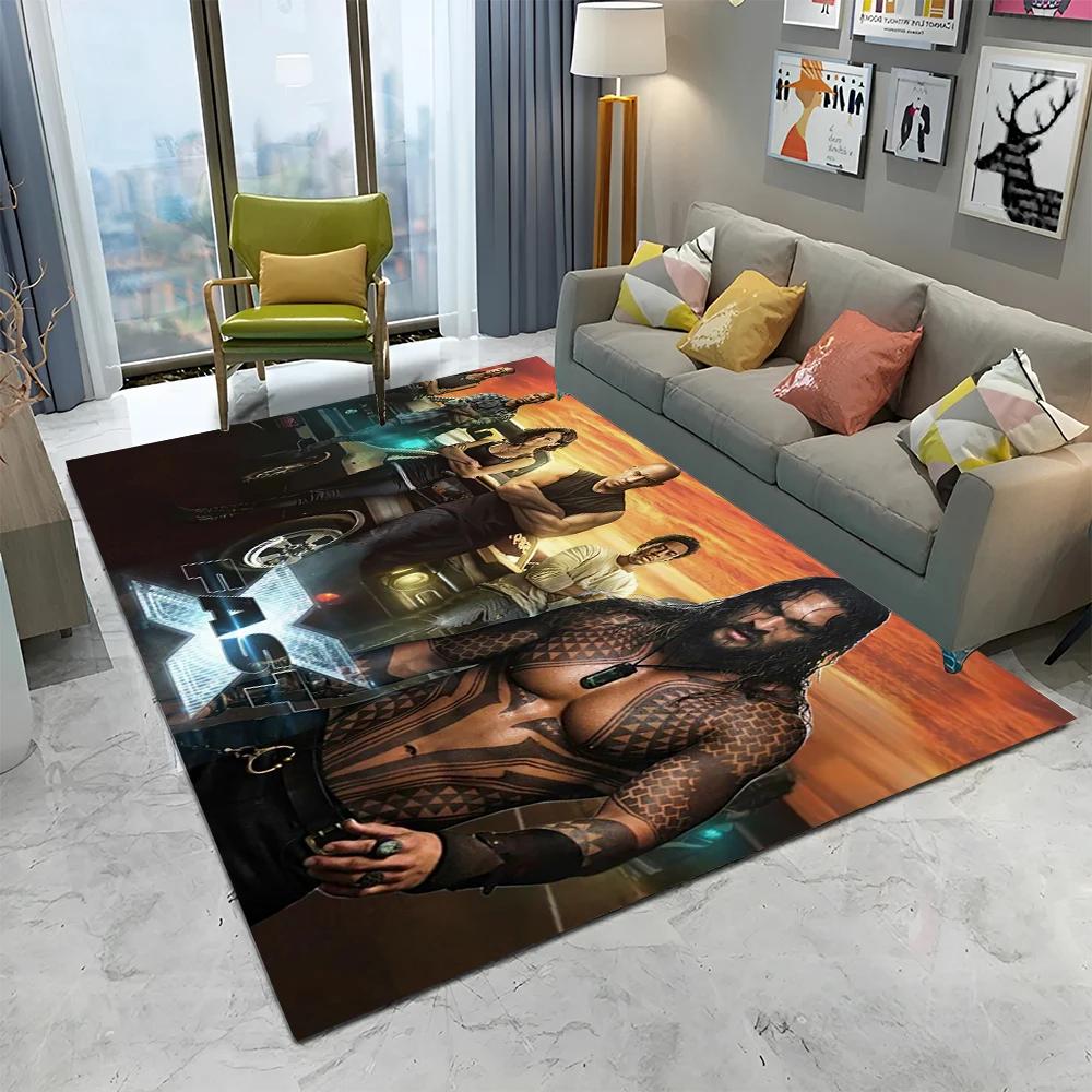 3D Printing HD 10 Fast & Furious X Carpet Rug for Home Living Room Bedroom Sofa Doormat Decor,kids Area Rug Non-slip Floor Mat