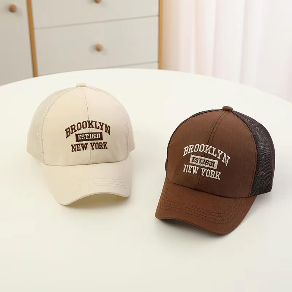 Mesh Baseball Cap Letter Embroidery Kids Hat New Sun Hat  Outdoor