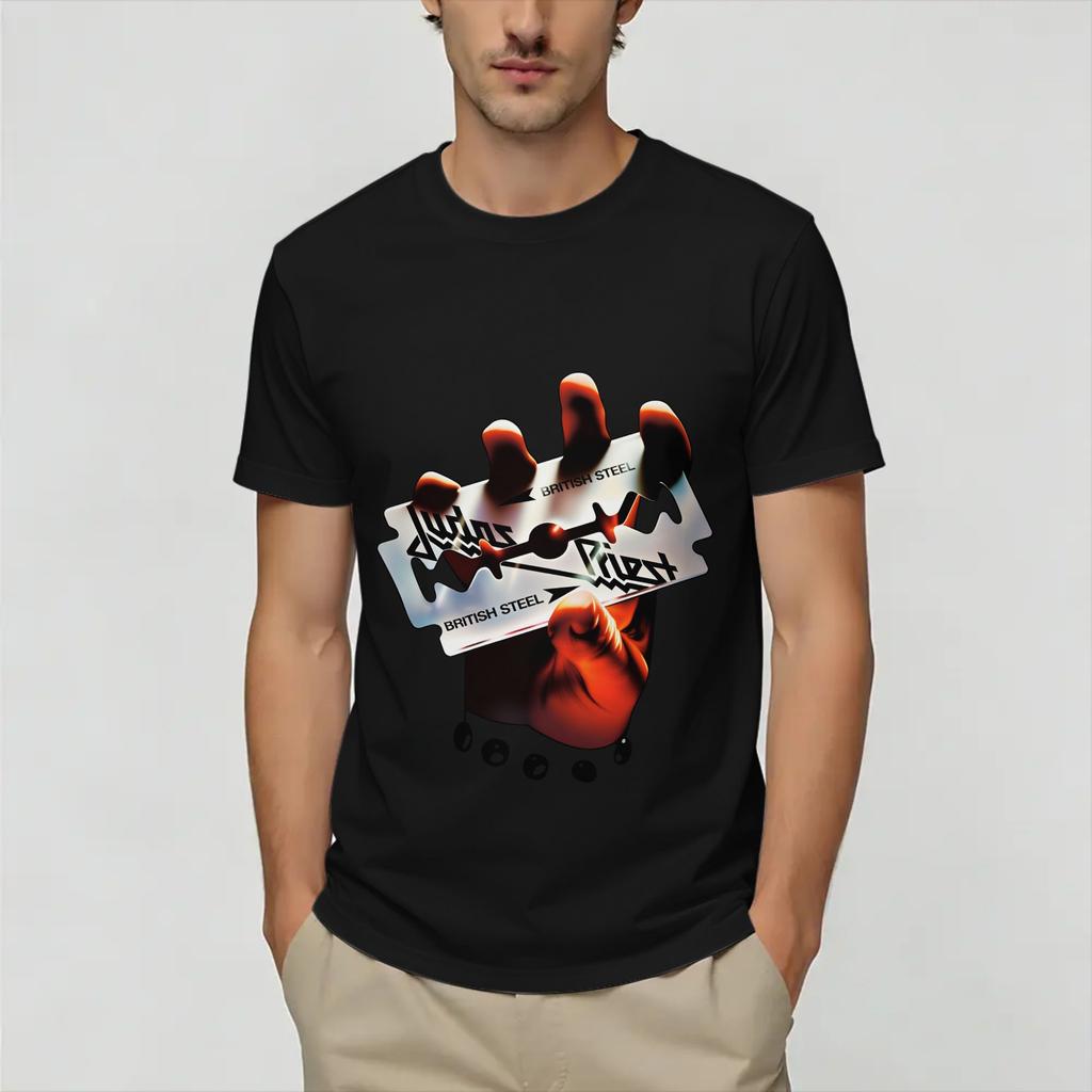 Unisex Judas Priests T Shirts 100 Cotton Tops Crazy Short Sleeve Round Collar Tee Shirt Birthday Present TShirt