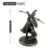 1pc Ancient White Brass Spartan Rome Soliders Figurines Miniatures Vintage Metal Soldiers Model Statue Desktop Ornament Gift