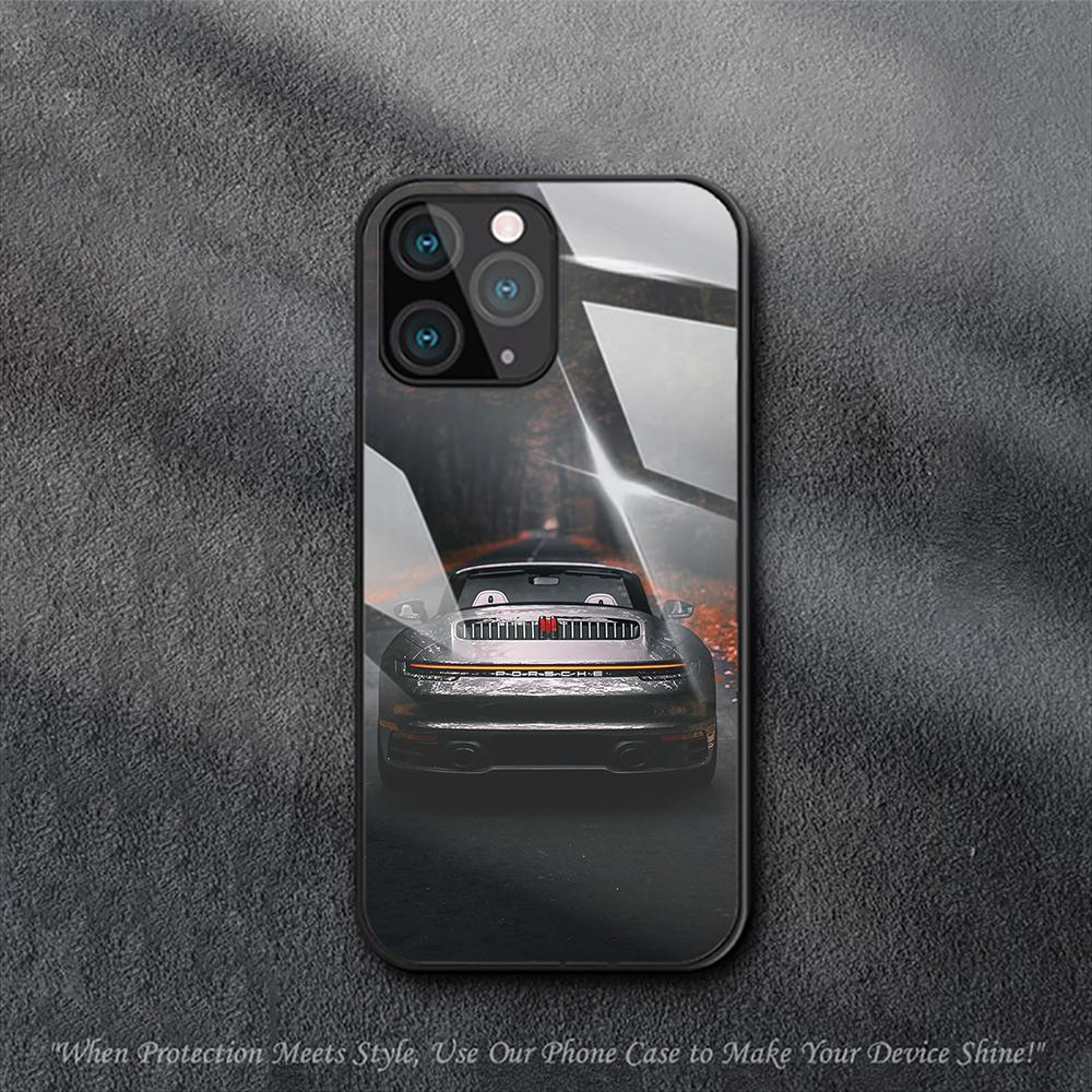 Роскошный Чехол для Автомобиля Porsche GT3 для iPhone Samsung Galaxy Redmi Note S 17 16 15 14 13 20 24 25 54 Pro Max Ultra Fe Air Закаленное Стекло