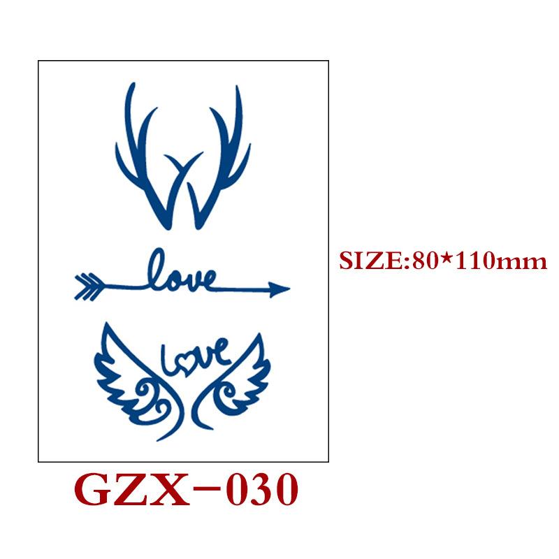 Травяная полуперманентная наклейка-тату, Полуперманентная наклейка-тату, Водостойкая, Потостойкая татуировка