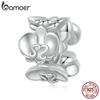 BAMOER 925 стерлингового серебра фаленопсис шарм благородный и элегантный модные ювелирные изделия подходит женщинам девушкам браслет своими руками подарок