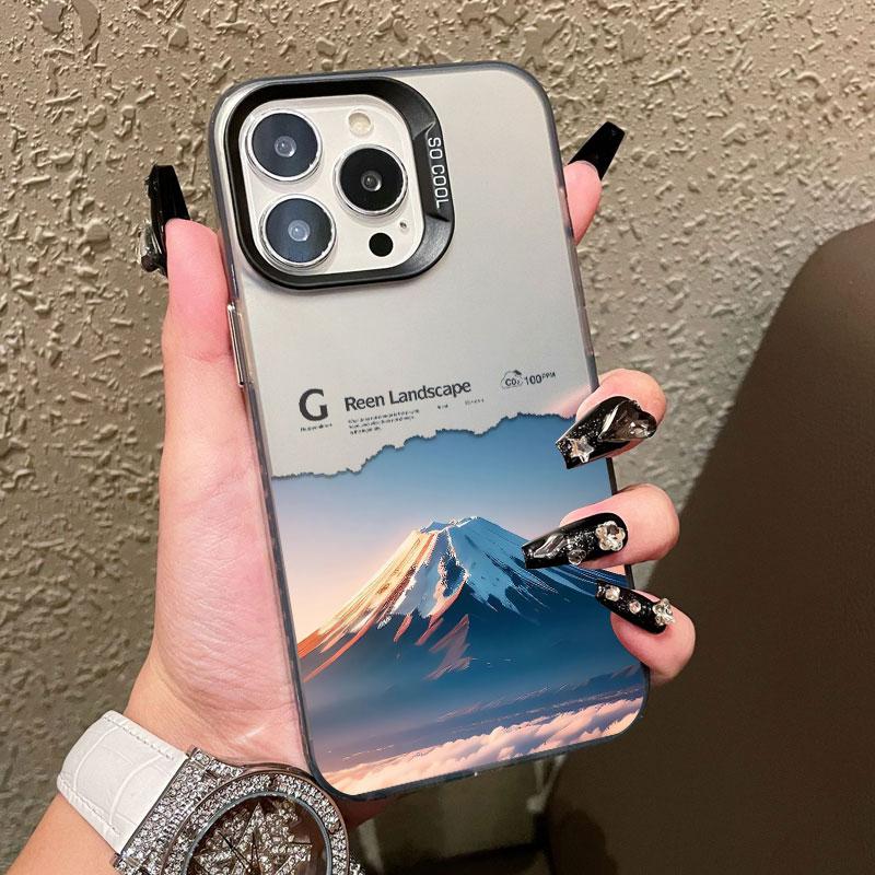 Лазерный чехол для телефона с изображением гор, моря и пословицы для iPhone 16 15 14 Pro Max Plus 17 Pro Max 13 12 Mini 11 Pro Max Чехол Fundas