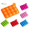 1 комплект формы для леденцов, 12 полостей, многофункциональная силиконовая полусферическая форма для шоколада для детей