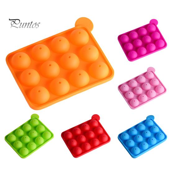 1 комплект формы для леденцов, 12 полостей, многофункциональная силиконовая полусферическая форма для шоколада для детей