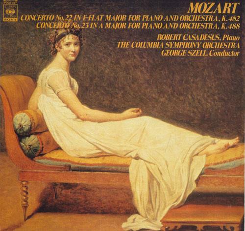 LP Record ROBERT CASADESUS - Mozart: Piano Concerto No. 22 in E- FCCA297 CBS SONY Japan Classical Used