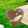 Pet Memorial Gifts Loss Of Pet Dog Gravestone Memorial Stone Paw Print Pet Memorial Headstone for Patio Porch Outdoors