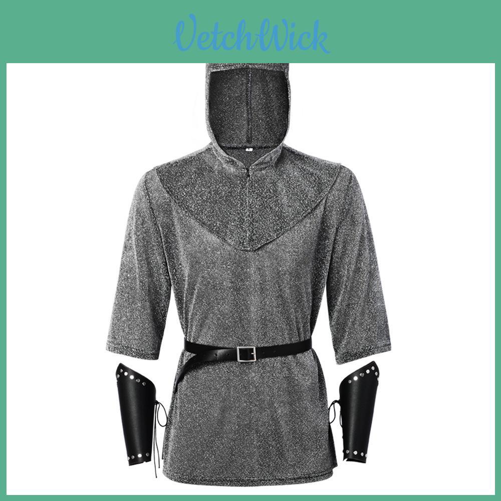 Medieval Knight Cosplay Outfit With Recycled Fiber Material For Costume Parties And Theatrical Events