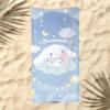 Cute Cartoon Kitten Printed Microfiber Beach Towel Quick Dry Soft Bath Towel For Kids Seaside Swimming