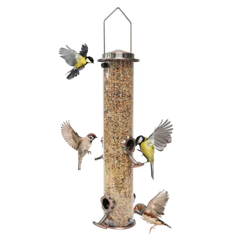 Bird Feeders For Outside Bird Feeder Hanging For Garden Yard Outside Decoration Food Dispenser Bird Seed Feeder Gift For Bird