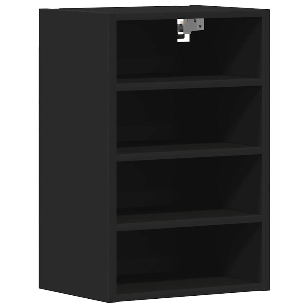 Riga Wall Mounted Cabinet Black 40 x 29.5 x 60 cm Particleboard