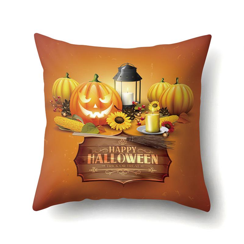 Хэллоуин Наволочка Подушка для поясницы автомобиля Тыква Чехол для диванной подушки Офис Дом Гостиная Наволочка