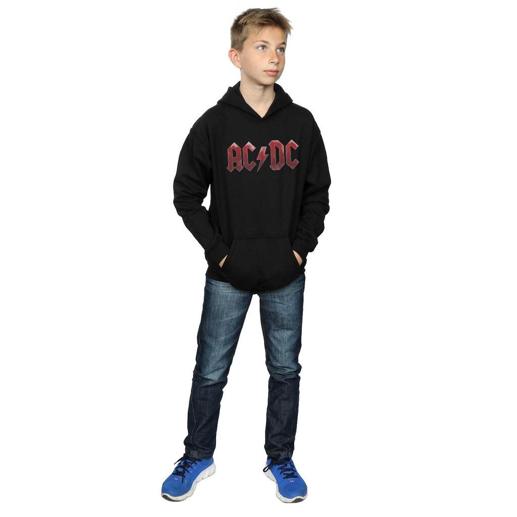 AC/DC Boys Red Ice Logo Hoodie