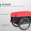 Bicycle Trailer Foldable Cargo Trailer with Coupling, Transport Cart up to 40 kg Load Capacity