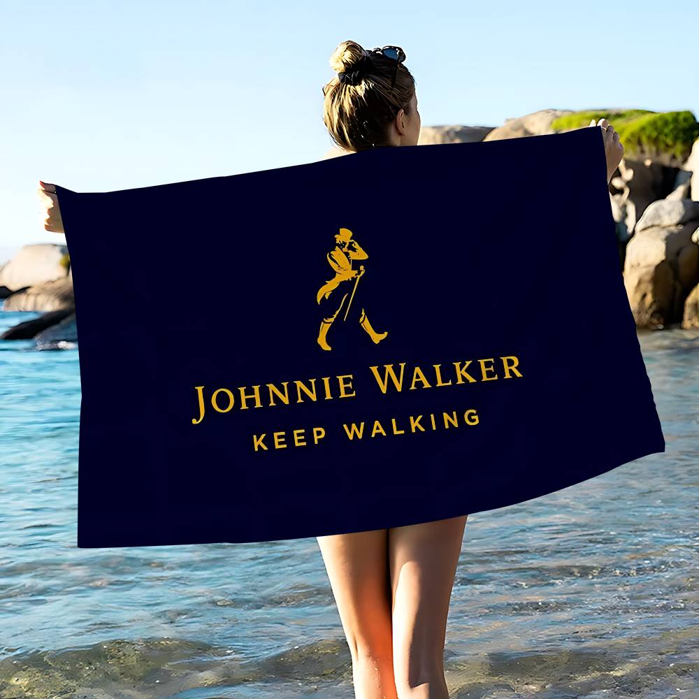 Модное пляжное полотенце J-Johnnie W-Walker, разноцветные банные полотенца для девочки, из микрофибры, быстросохнущие, с защитой от песка, для пляжа, йоги, спортзала, бассейна