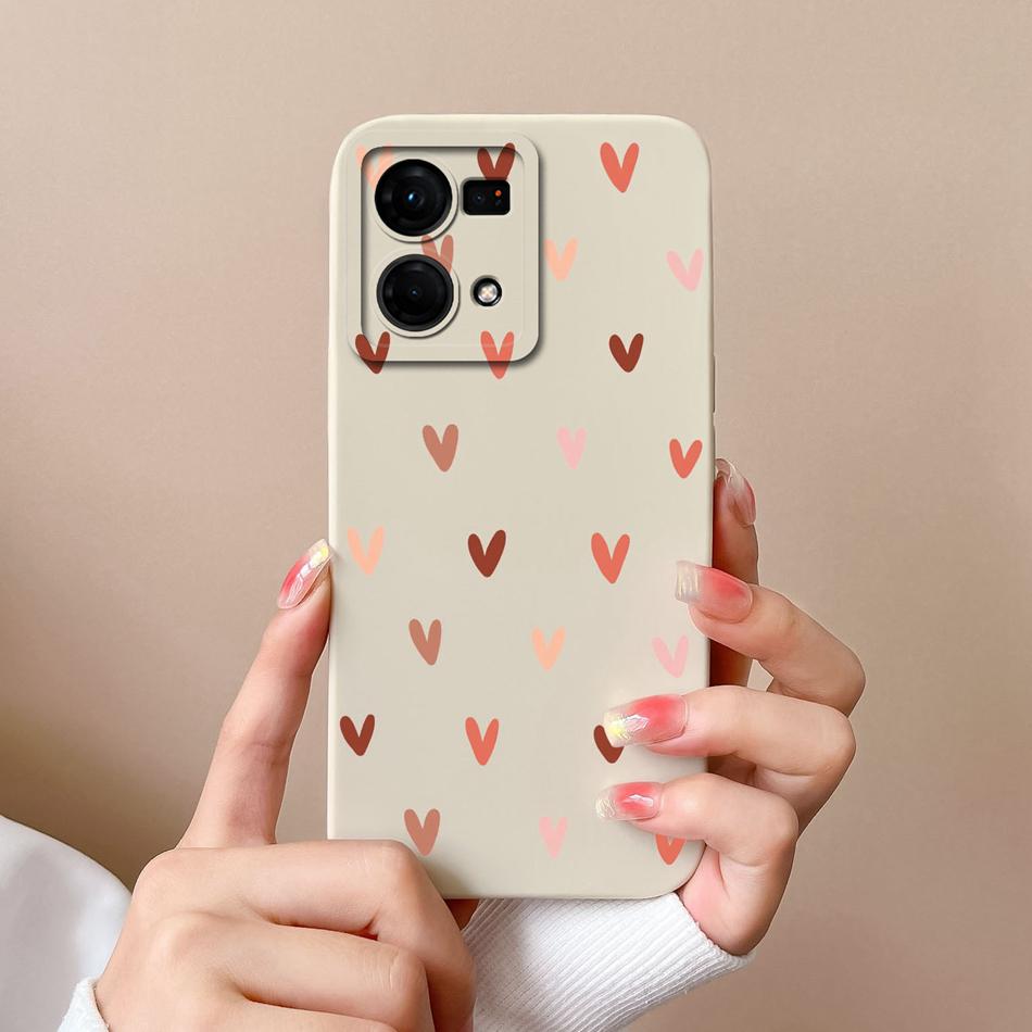 For Oppo F21 F21S Pro 4G 5G Phone Case New Fashion Liquid Silicone Camera Protection Back Cover For Oppo F 21 S Pro Funda Bumper