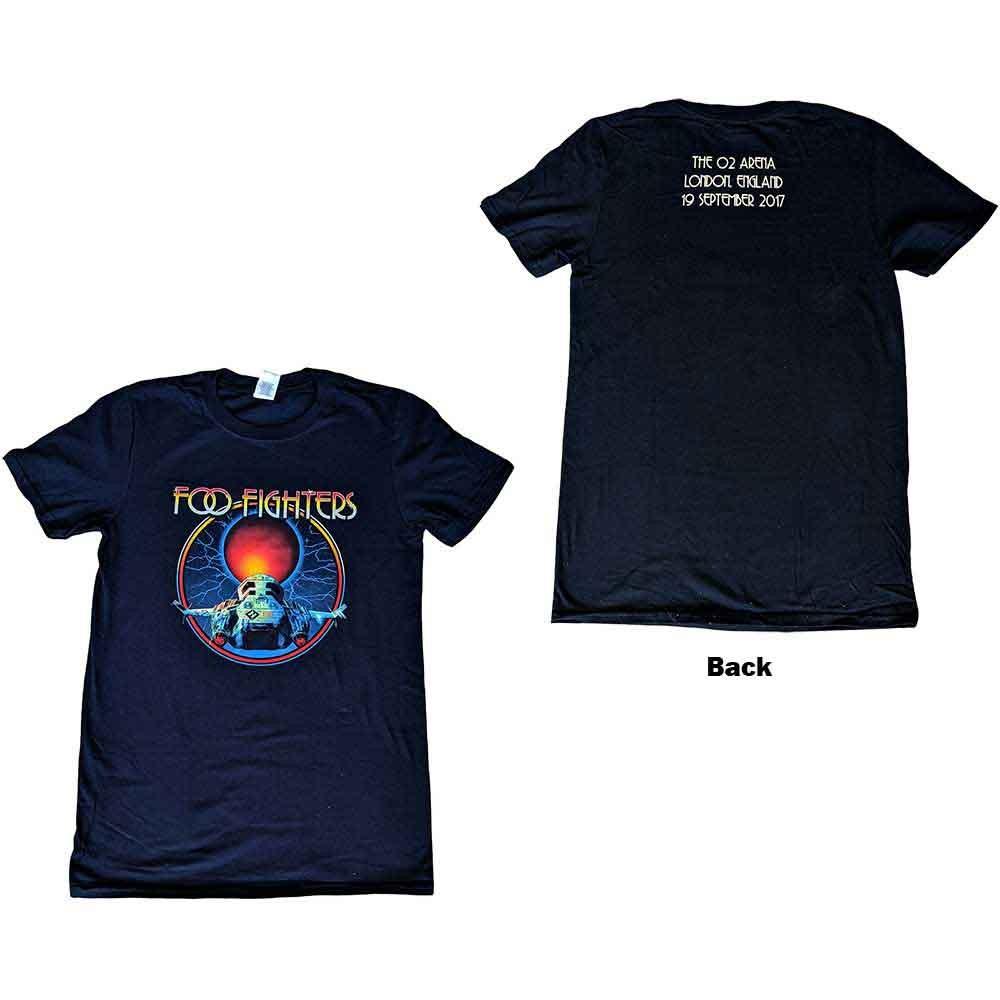 Foo Fighters O2 Arena 2017 T-Shirt Black New