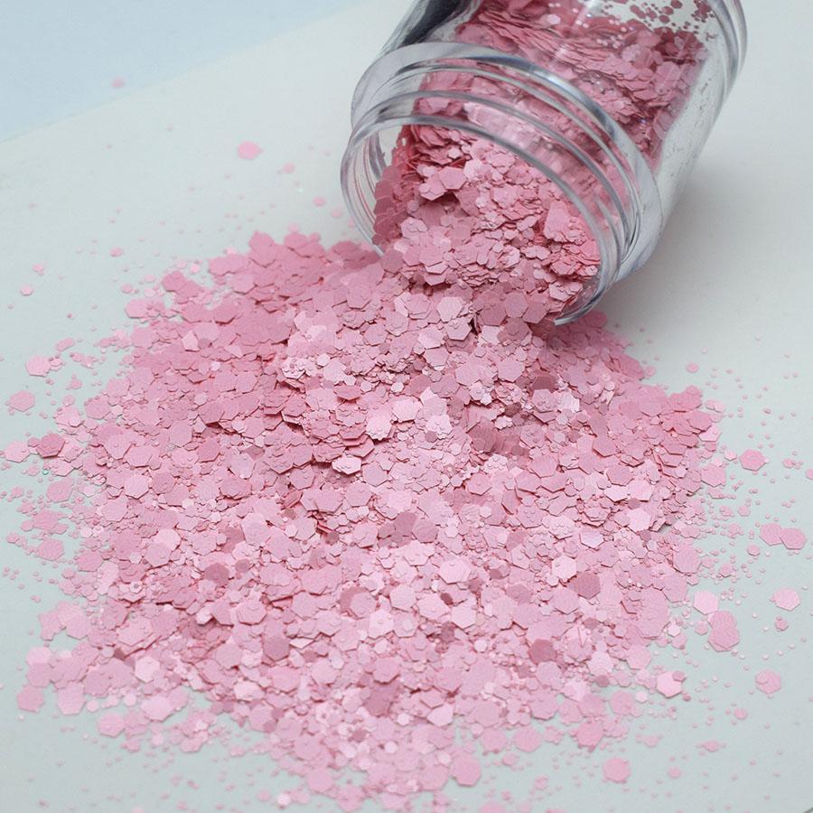 Craft Supplies Matte pink Chunky Glitter Mixed Neon Chunky Glitter for Christmas Decoration Tumblers Crafts