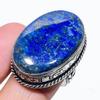 Natural Lapis Lazuli Gemstone Handmade 925 Sterling Silver Ring Size 9 e3L24