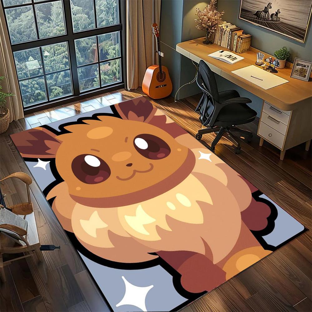 Pokemon Floor Mat Large Stylish Space, Non Slip Washable Area Carpet Rug Bedroom Gamer Room Home.-TING