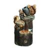 Squirrel Duck Water Solar Garden Ornament Resin Patio Fountain Garden Design Garden Simulation Decoration