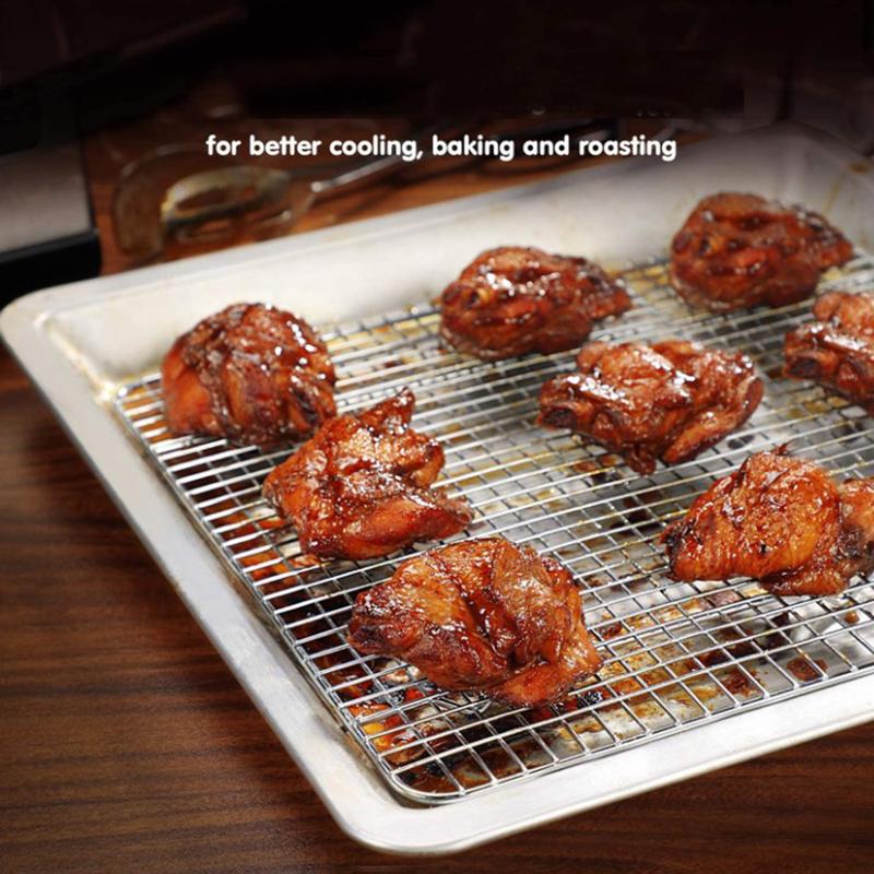 Решетка для охлаждения хлеба для барбекю из нержавеющей стали, подставка для сушки, решетка для охлаждения, противень для выпечки, бытовые инструменты для выпечки, кухонные принадлежности