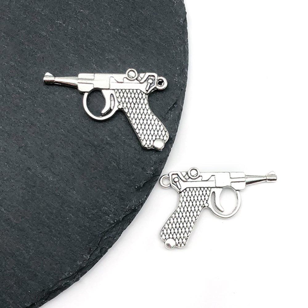 Ожерелье и браслет из сплава в стиле ретро с подвеской «Пуля»